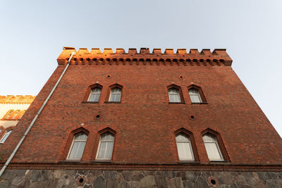 Low angle view of historical building against sky