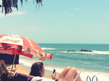 Scenic view of sea against sky