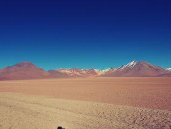 Scenic view of landscape against clear sky