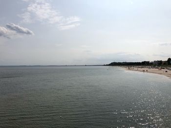 Scenic view of sea against sky