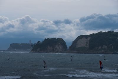 Scenic view of sea against sky