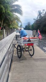 Bicycle against sky