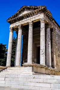 Low angle view of old building