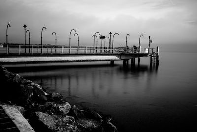 View of pier over sea