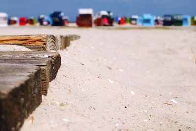 Surface level of beach