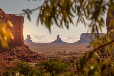 View of rock formations