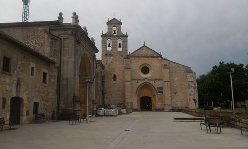 Facade of church against sky