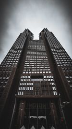 Low angle view of modern building against sky
