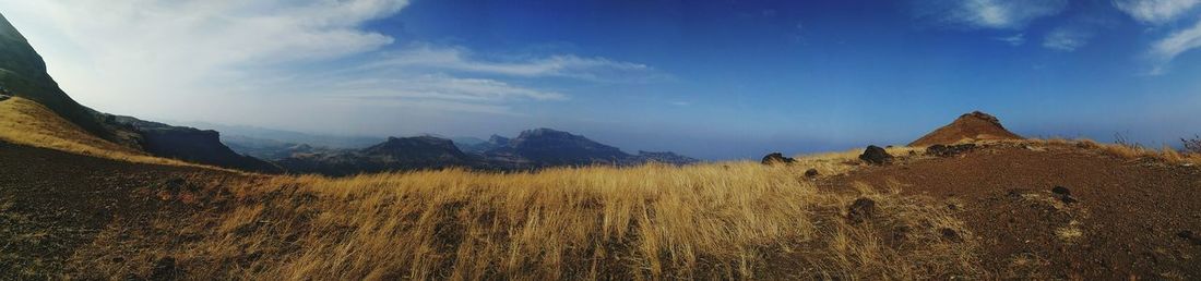 Panoramic view of landscape against sky