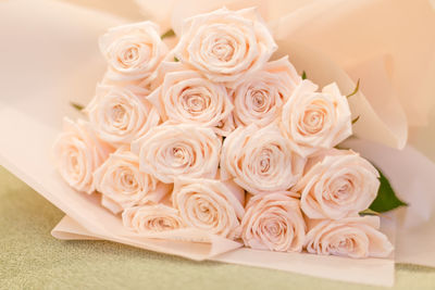Close-up of rose bouquet