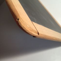 High angle view of wood on table