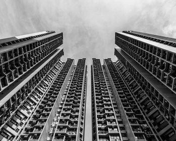 Low angle view of buildings against sky