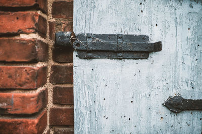 Close-up of closed door