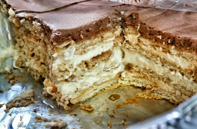 Close-up of bread on table