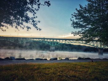 Scenic view of bridge against sky