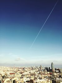 High angle shot of cityscape