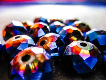 Close-up of toys on table