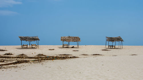 Shades at the beach in diani
