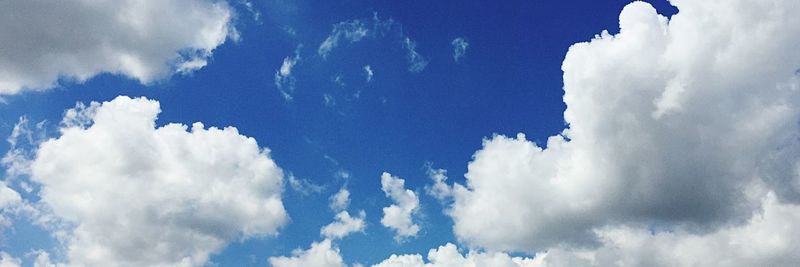 Low angle view of cloudy sky