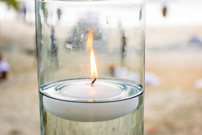 Close-up of water drops on leaf