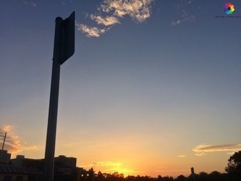 Silhouette of sky at sunset