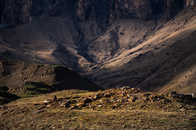 Scenic view of rocky mountain