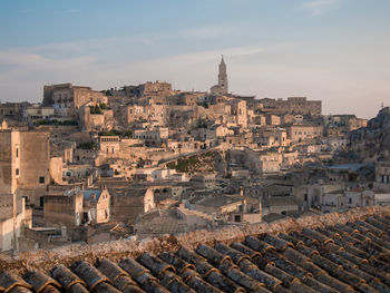 The panorama of the splendid city of matera