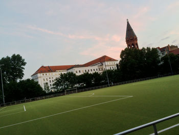Buildings against the sky