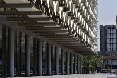 Low angle view of modern building