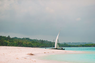 Scenic view of sea against sky