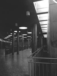 View of empty subway station