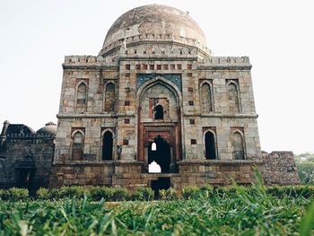 Low angle view of historical building