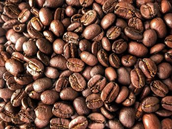 Full frame shot of coffee beans