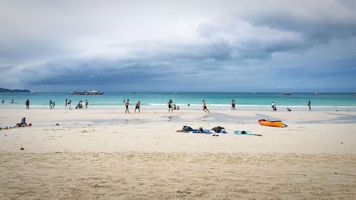 Group of people on beach