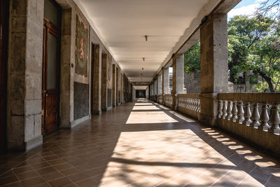 View of corridor in building