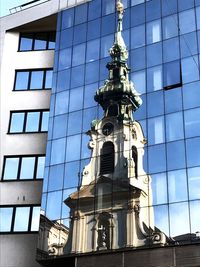 Low angle view of clock tower