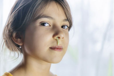 Close-up of young woman