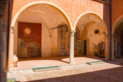 Entrance of historic building