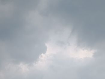 Low angle view of storm clouds in sky