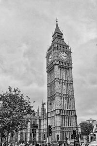 Low angle view of buildings against sky