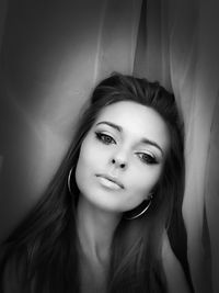 Portrait of beautiful young woman