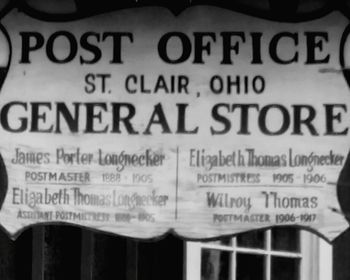 Close-up of information sign