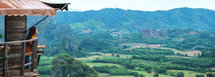 Scenic view of mountains