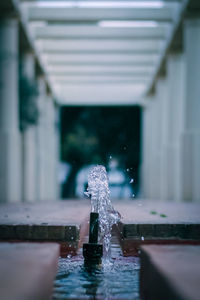 Close-up of wooden table