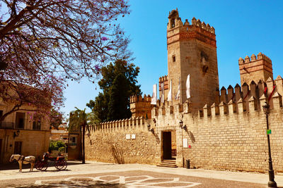 Low angle view of historical building