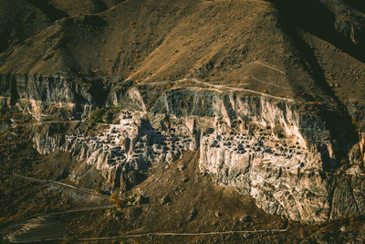  view to javakheti. wonderful vardzia and samtskhe-javakheti region in georgian mountain.