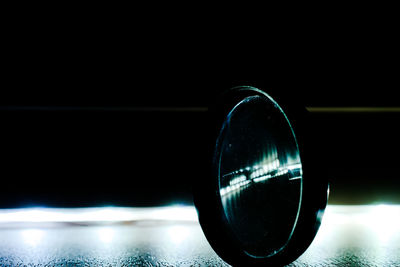 Close-up of water on table