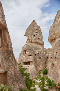 Low angle view of old ruins