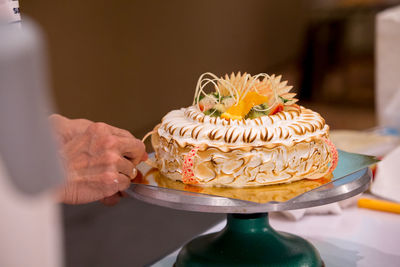 Close-up of cake