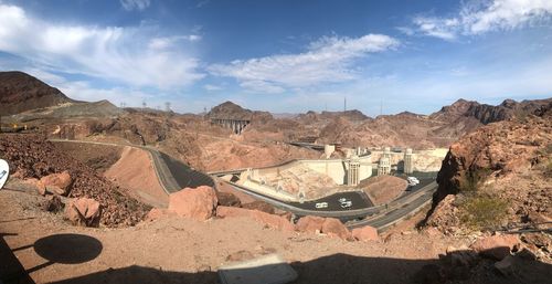 Panoramic view of landscape against sky